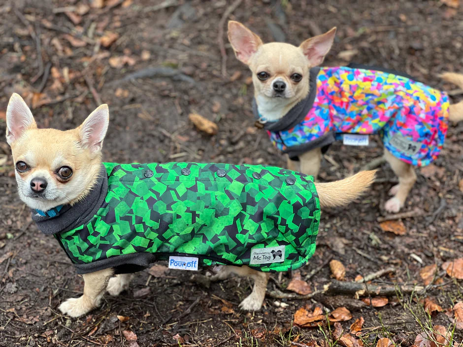 Glenndarcy Empire McTog - Microfleece Waterproof Dog Jumper - Back Poppers